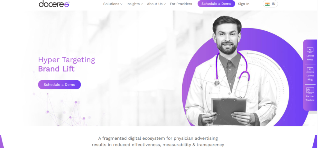 Healthtech SaaS start-up Doceree 
